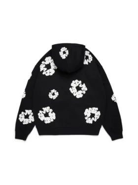 „Cotton Wreath Hoodie“ Schwarz