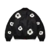 Cotton Wreath-MA-1-Bomberjacke mit Kranzmotiv, schwarz