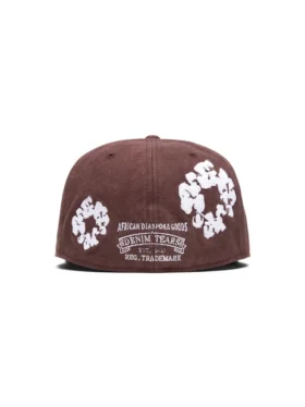 Cotton Wreath New Era 59FIFTY Canvas Fitted Cap Braun