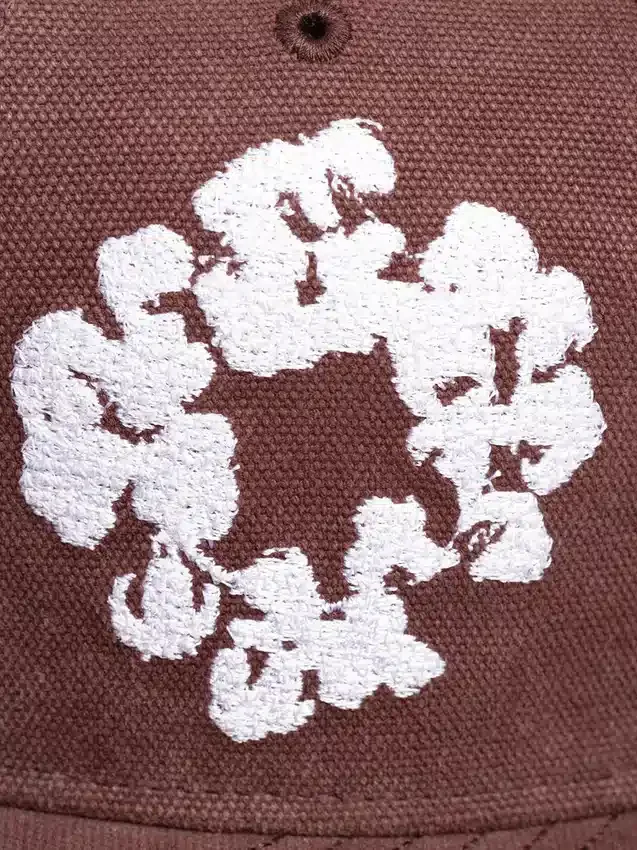 Cotton Wreath New Era 59FIFTY Canvas Fitted Cap Braun