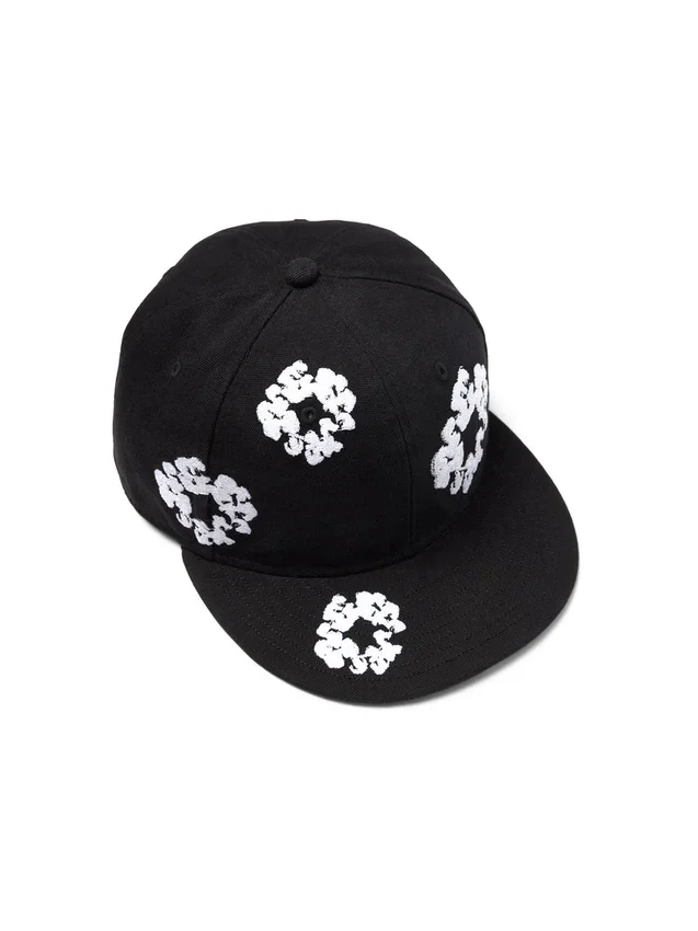 Cotton Wreath New Era 59FIFTY Canvas-Fitted-Cap, schwarz
