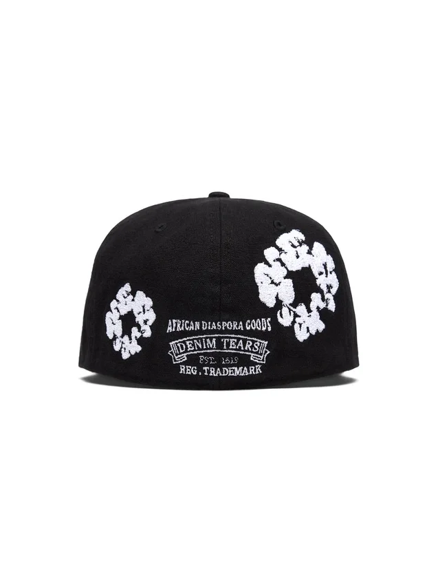 Cotton Wreath New Era 59FIFTY Canvas-Fitted-Cap, schwarz