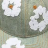 „Cotton Wreath“ Raw-Denim-Kappe „Dirty Wash“