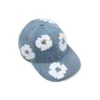 Cotton Wreath-Raw-Denim-Kappe, helle Waschung
