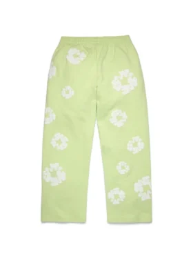Cotton Wreath Sweatpant Baggy Jogginghose in Mint