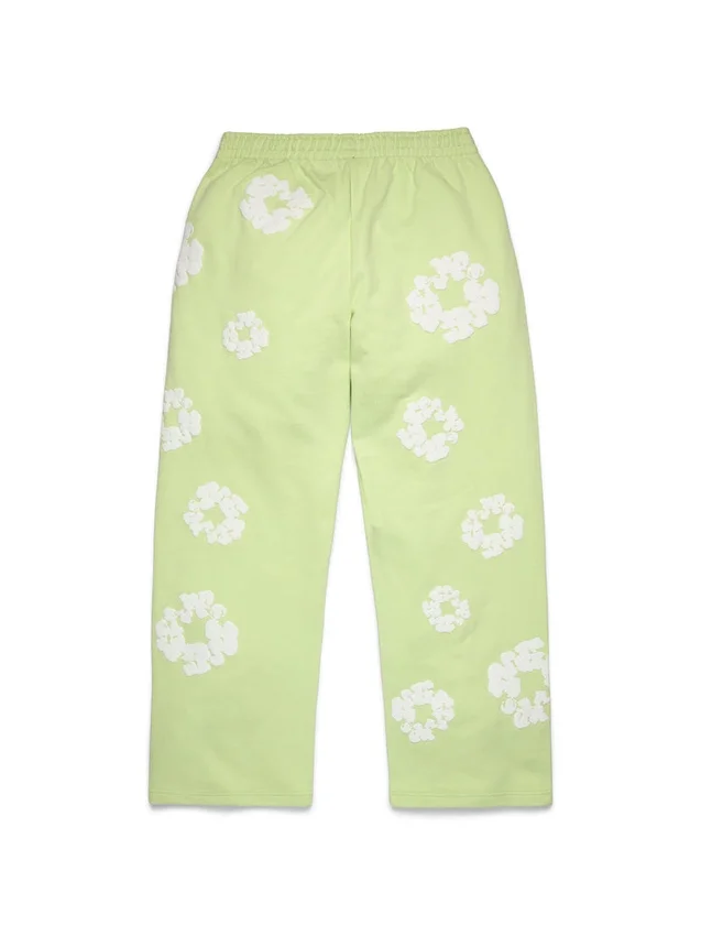 Cotton Wreath Sweatpant Baggy Jogginghose in Mint
