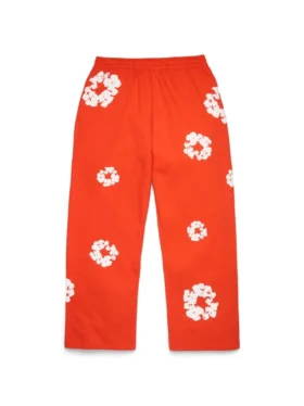 Cotton Wreath Sweatpant, dunkelorange
