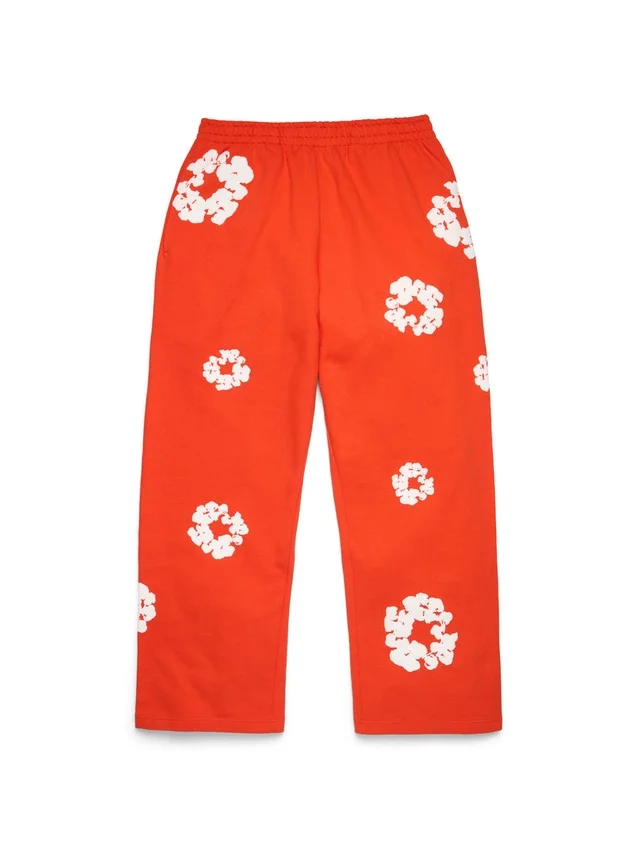 Cotton Wreath Sweatpant, dunkelorange