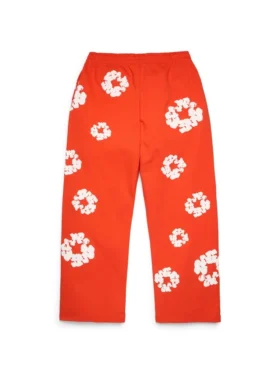 Cotton Wreath Sweatpant, dunkelorange