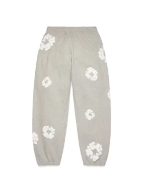 Cotton Wreath Sweatpant in Grau