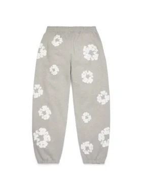 Cotton Wreath Sweatpant in Grau