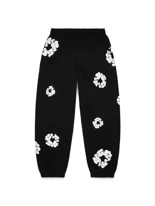 Cotton Wreath Sweatpant in Schwarz