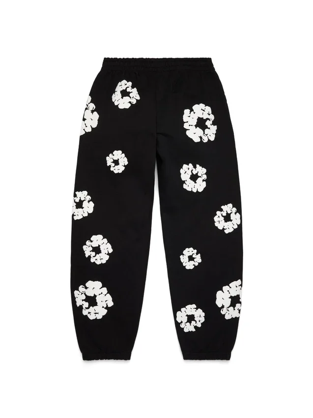 Cotton Wreath Sweatpant in Schwarz