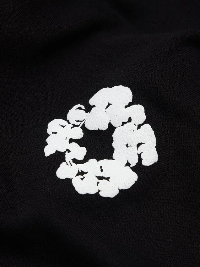 Cotton Wreath Sweatpant in Schwarz