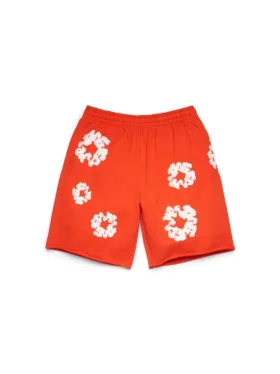 Cotton Wreath Sweatshorts, dunkelorange