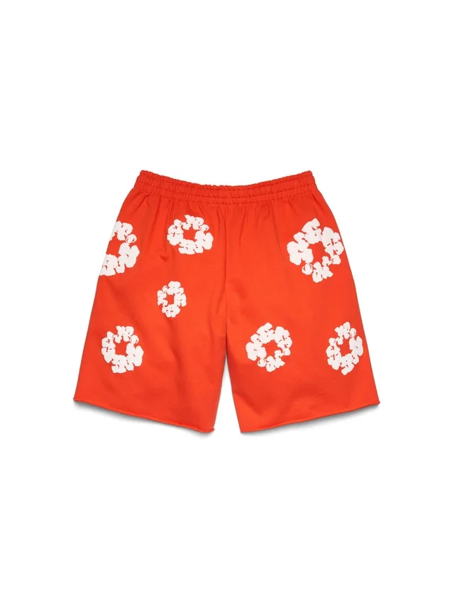 Cotton Wreath Sweatshorts, dunkelorange
