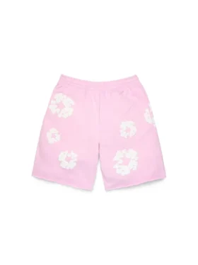 „Cotton Wreath“-Sweatshorts in Puderrosa