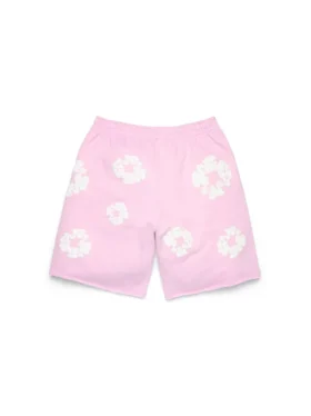 „Cotton Wreath“-Sweatshorts in Puderrosa