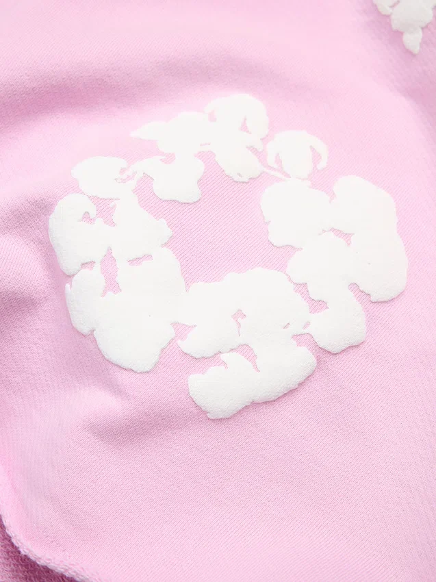 „Cotton Wreath“-Sweatshorts in Puderrosa