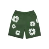 Cotton Wreath-Sweatshorts mit Kranzmotiv, grün
