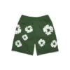 Cotton Wreath-Sweatshorts mit Kranzmotiv, grün