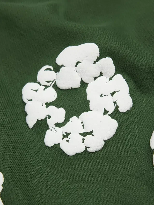 Cotton Wreath-Sweatshorts mit Kranzmotiv, grün