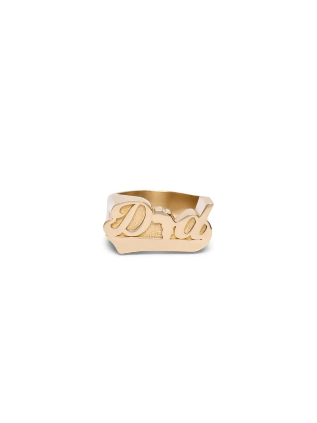 „Dad“-Ring aus Gold