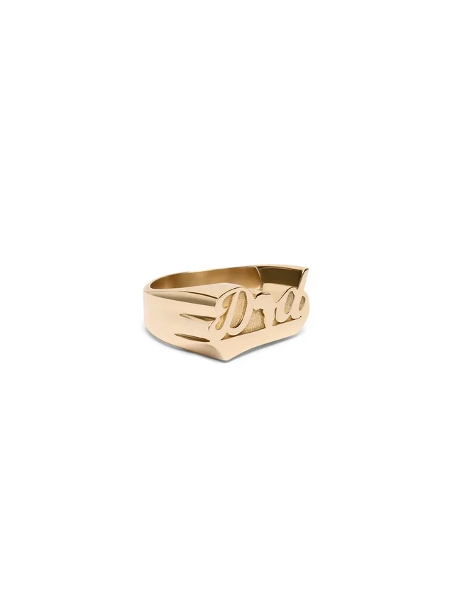 „Dad“-Ring aus Gold