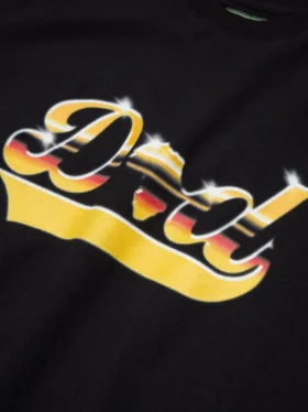 Dad-T-Shirt, schwarz