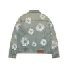 Denim-Jacke mit Nieten und Cotton Wreath, Dirty-Wash
