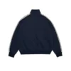 Denim U Fleece-Trainingsjacke mit Strasssteinen, Marineblau