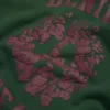 Denim U Hoodie mit Einsätzen und Reißverschluss, grün
