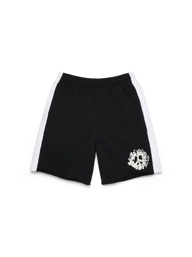 Denim U Paneled Sweatshort Schwarz