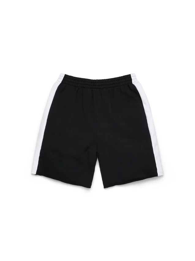 Denim U Paneled Sweatshort Schwarz