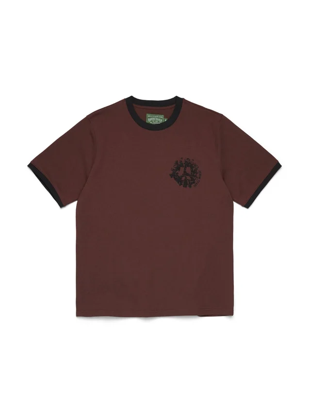 Denim U Ringer T-Shirt Braun