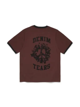 Denim U Ringer T-Shirt Braun