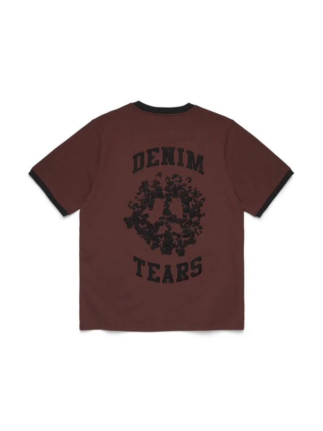 Denim U Ringer T-Shirt Braun