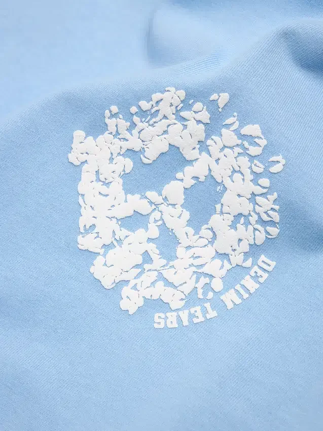 Denim U Ringer-T-Shirt Hellblau