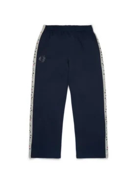 Denim U Strass-Jogginghose Marineblau