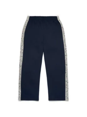 Denim U Strass-Jogginghose Marineblau