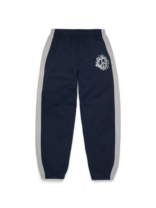 Denim U Sweathose mit Einsätzen, marineblau