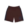Denim U Sweatshorts mit Einsätzen, braun