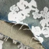 Dirty Wash Cotton Wreath Denim Shorts