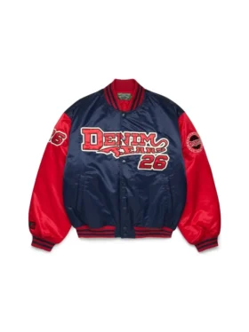 DT Baseball-Varsity-Jacke, marineblau