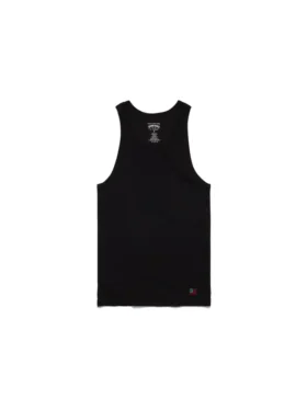 DT Flag 3er-Pack geripptes Tanktop, schwarz
