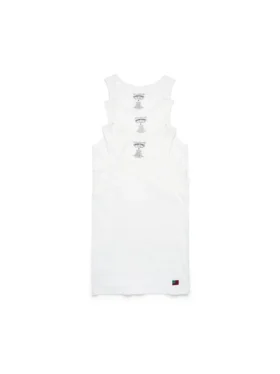 DT Flag 3er-Pack geripptes Tanktop, weiß