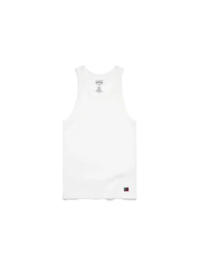 DT Flag 3er-Pack geripptes Tanktop, weiß