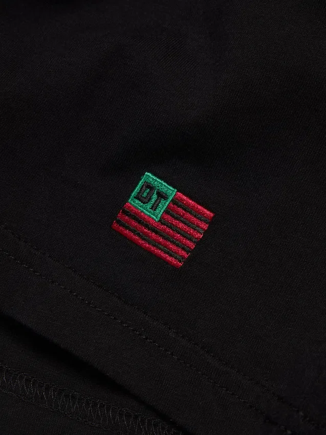 DT Flag 3er-Pack Langarm-T-Shirt Schwarz
