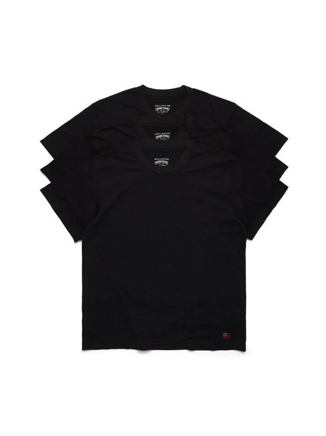 DT Flag 3er-Pack T-Shirts Schwarz