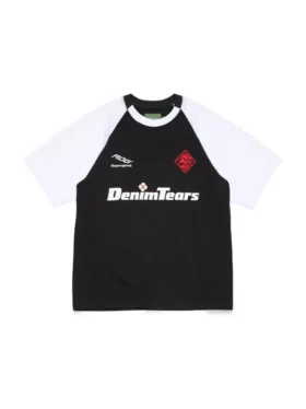 DT Football Raglan-T-Shirt Schwarz